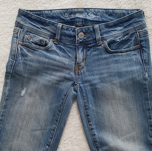 American Eagle slim boot light wash jeans size 2 - Picture 4 of 11